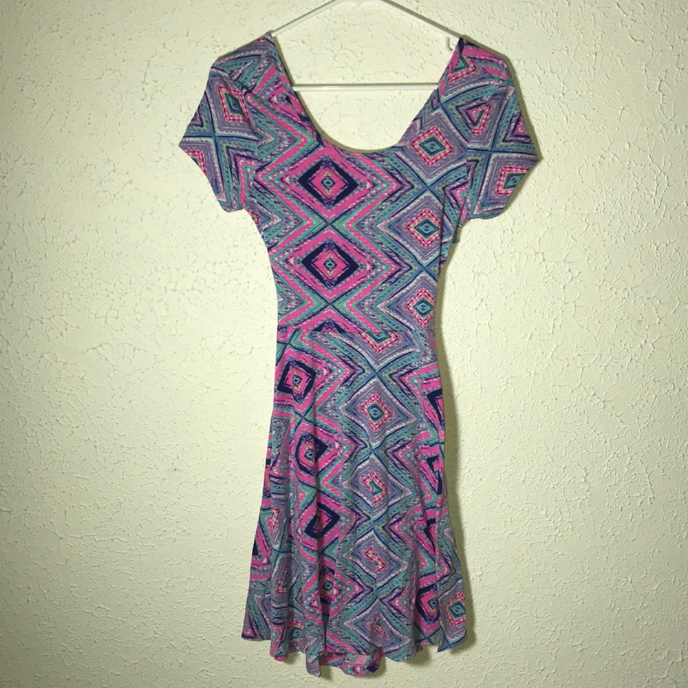 Tribal Style Open Back Dress